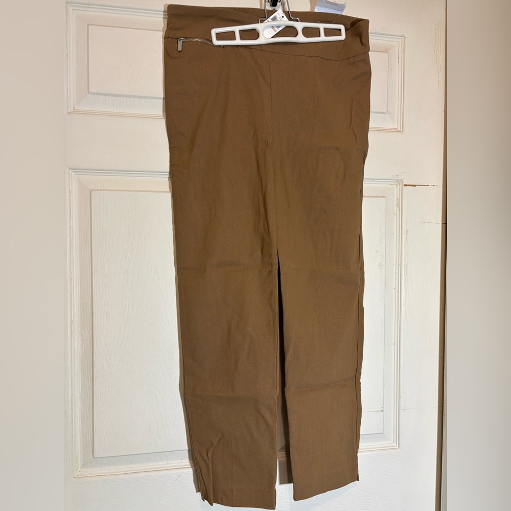 Van Heusen Tan Slim Fit Ankle Pants - Picture 3 of 3
